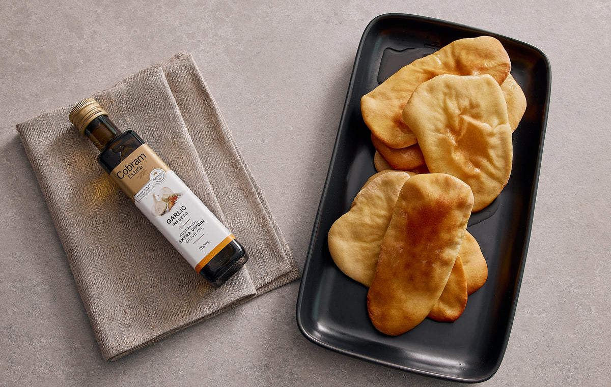 Sashi's Oven baked Garlic Naan &ndash; Cobram Estate AU