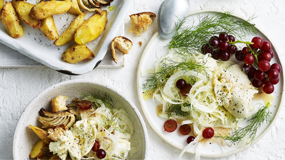 Potato & Fennel Bake with Burrata