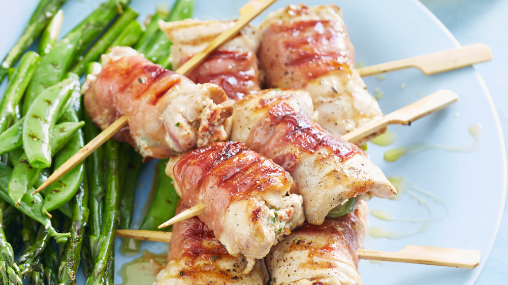 Chicken Involtini Skewers with Italian Stuffing