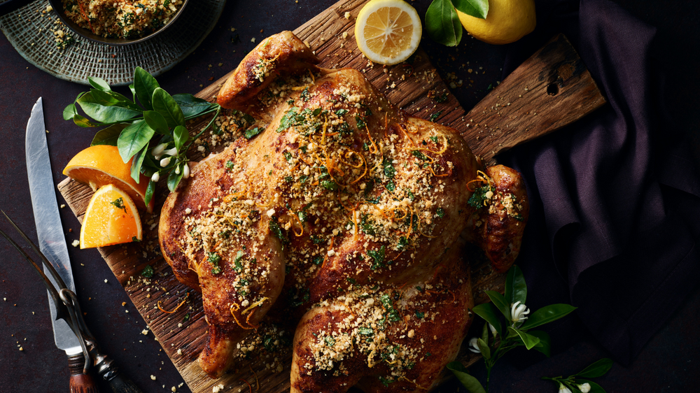 Roasted Chicken with Citrus Crumb