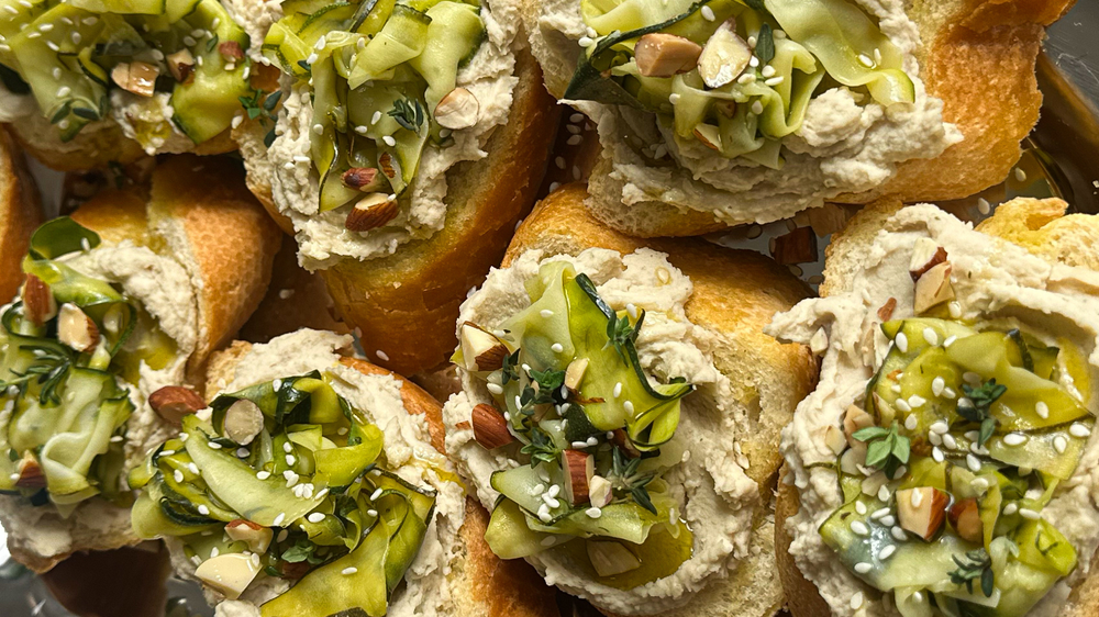 Butter Bean and Extra Virgin Olive Oil Crostini