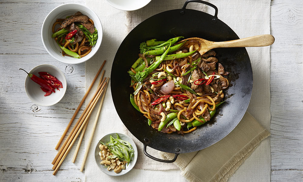 Beef, Broccolini and Noodle Stir-fry
