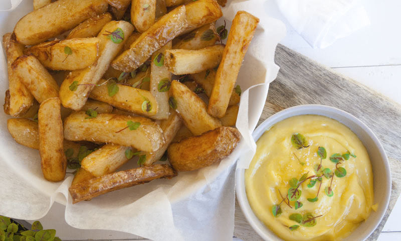 Triple Cooked Chips with Garlic Aioli