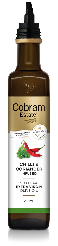 
                  
                    Chili & Coriander Infused 250ml | Australian Extra Virgin Olive Oil | Cobram Estate AU
                  
                