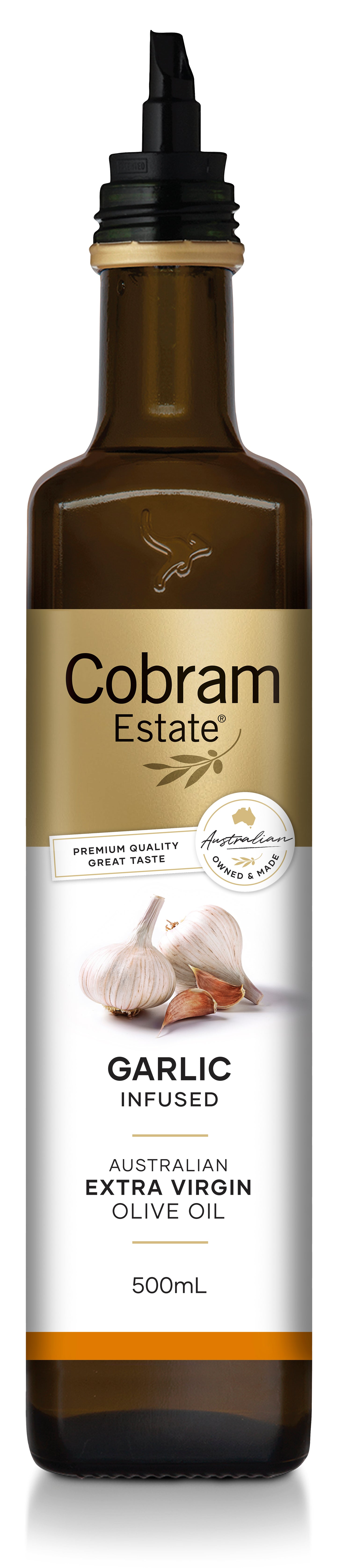 
                  
                    500mL Bottle of Garlic Infused | Australian Extra Virgin Olive Oil | Cobram Estate AU
                  
                