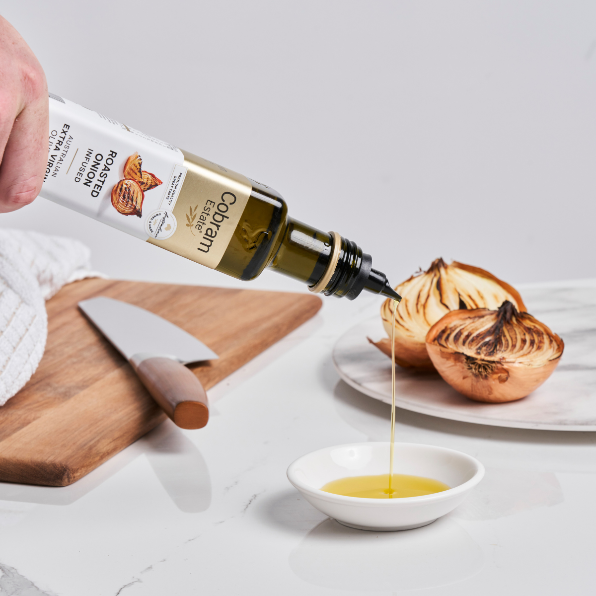 
                  
                    Roasted Onion Infused Oil 250ml | Healthy Extra Virgin Olive Oil | Cobram Estate AU
                  
                